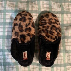 Animal print slippers